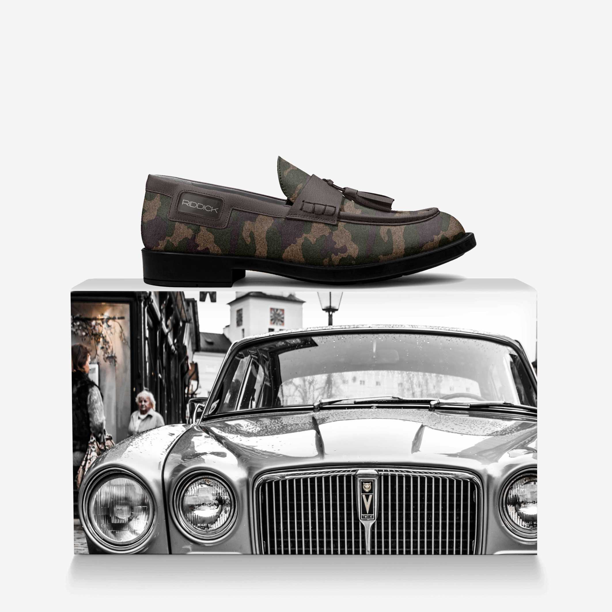 EXEC, THE TASSEL (IN CAMO) - Riddick Shoes Shoe Riddick Shoes