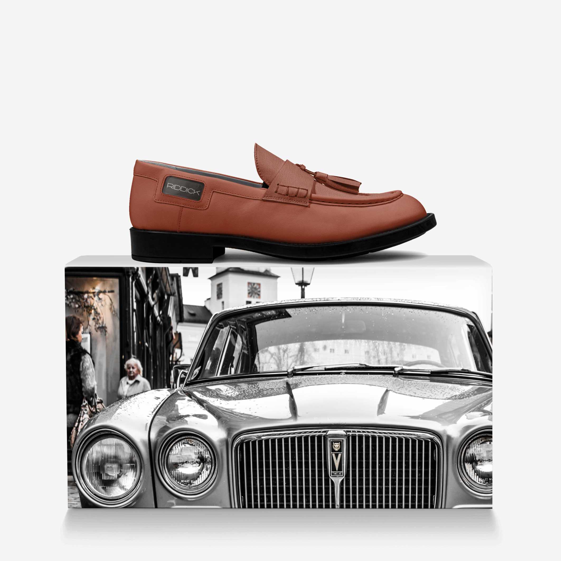 EXEC, THE TASSEL (IN ROASTED PEANUT) - Riddick Shoes Shoe Riddick Shoes