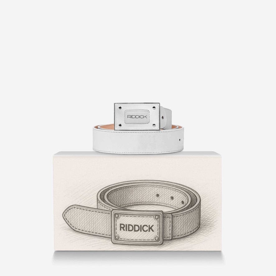 CINTURA WHT - Riddick Shoes Belt Riddick Shoes