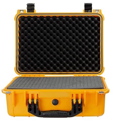 DELUXE GEAR CASE (Fits 1 Pair of RIDDICK Shoes **) - Riddick Shoes Hard Case Riddick Shoes Caution Yellow  