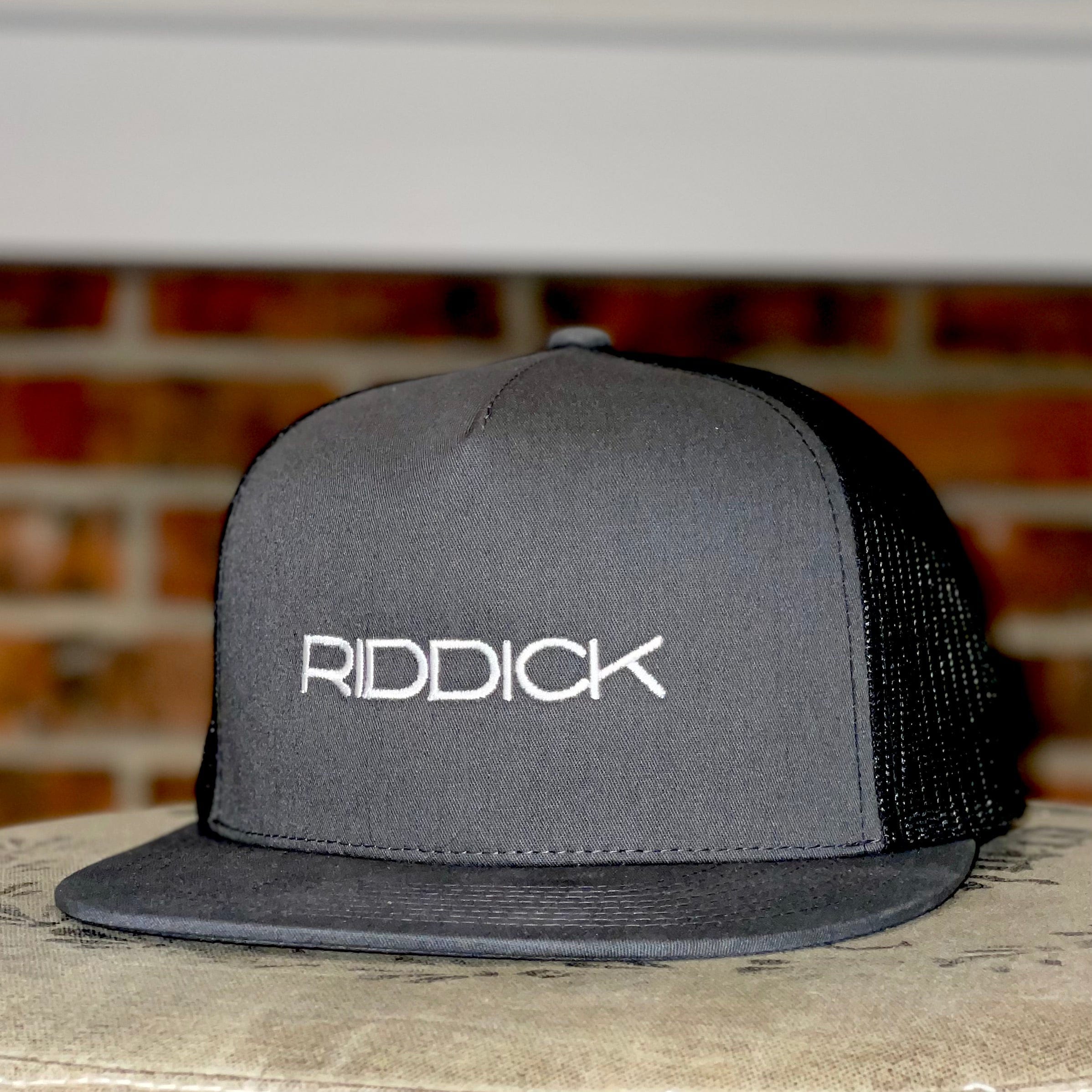 RIDDICK LOGO HATS - Riddick Shoes Hat Riddick Shoes Slate Trucker  