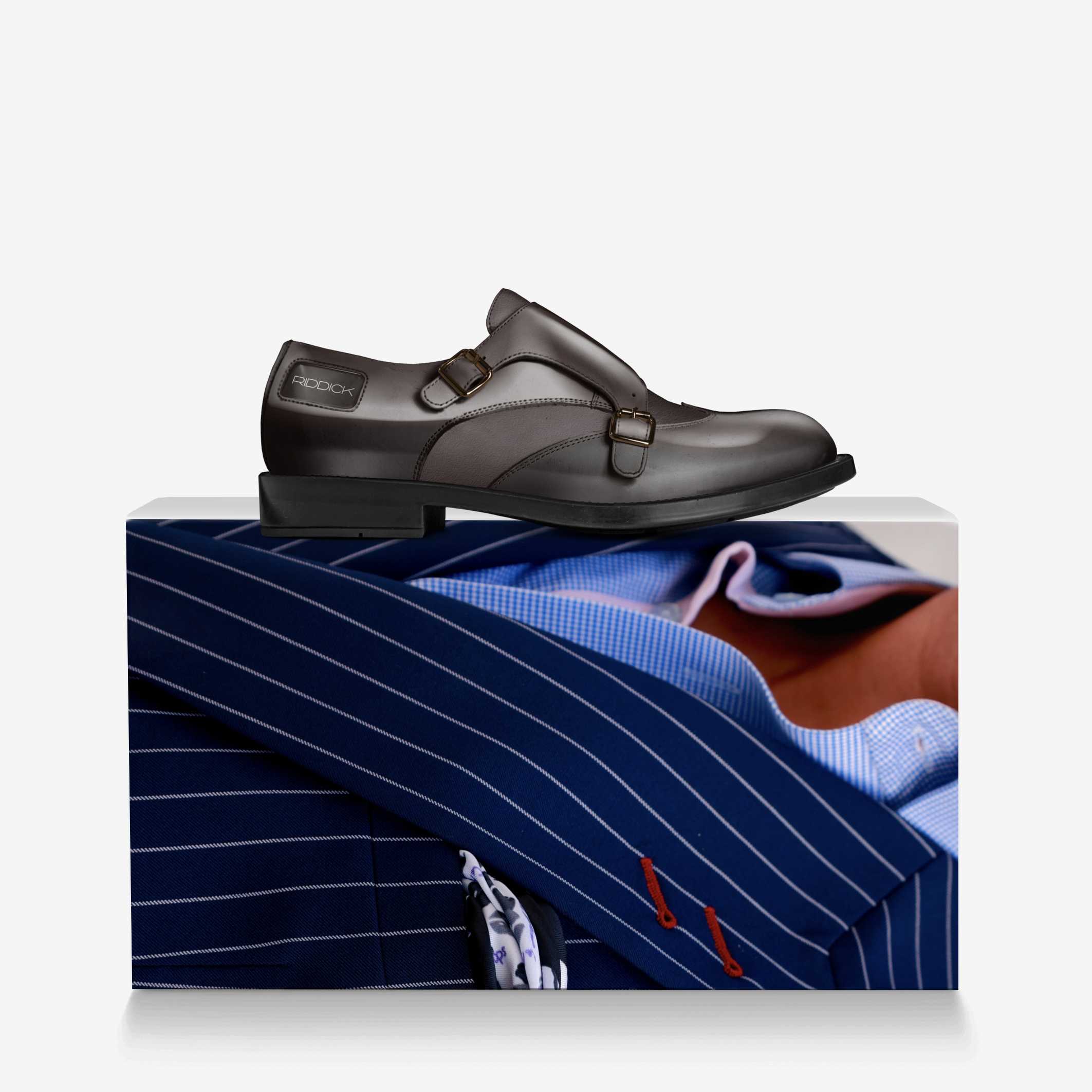 EXEC, STRAPPED (IN TOBACCO) - Riddick Shoes Shoe Riddick Shoes   