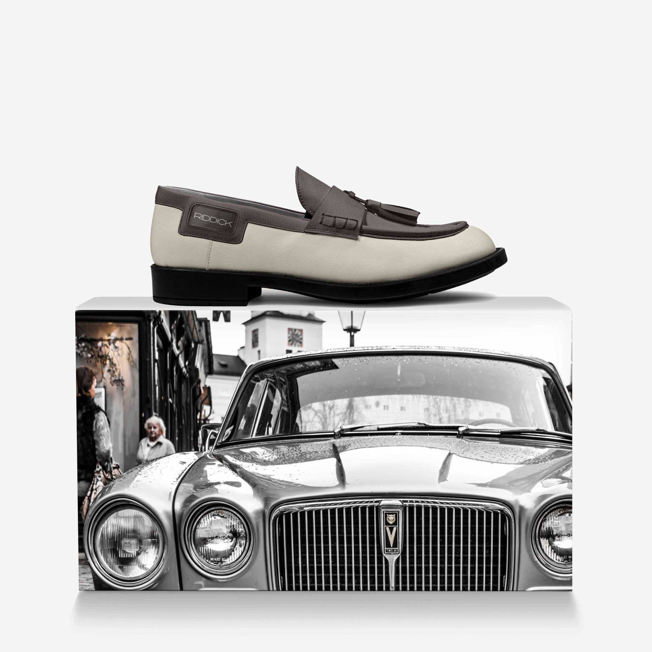EXEC, THE TASSEL (IN 2-TONE EARTH) - Riddick Shoes Shoe Riddick Shoes   