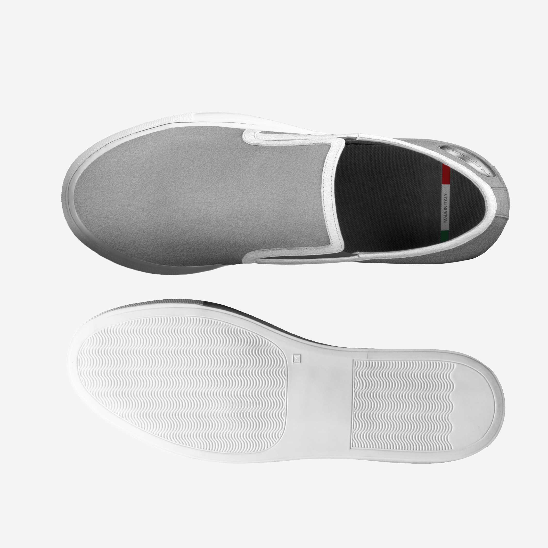 SLIP-ON, GREY PETALS [UNISEX] - Riddick Shoes Shoe Riddick Shoes   