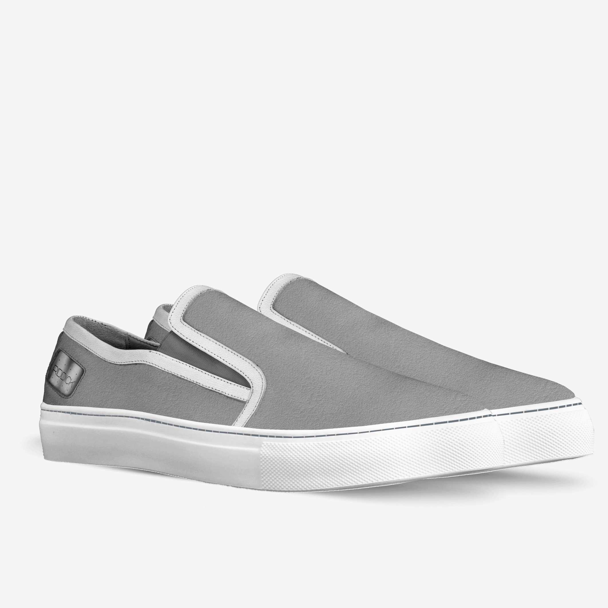 SLIP-ON, GREY PETALS [UNISEX] - Riddick Shoes Shoe Riddick Shoes   