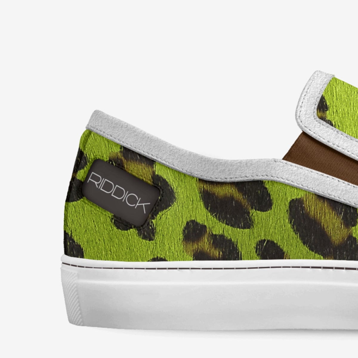 SLIP-ON, LIME JAGUAR [UNISEX] - Riddick Shoes Shoe Riddick Shoes   