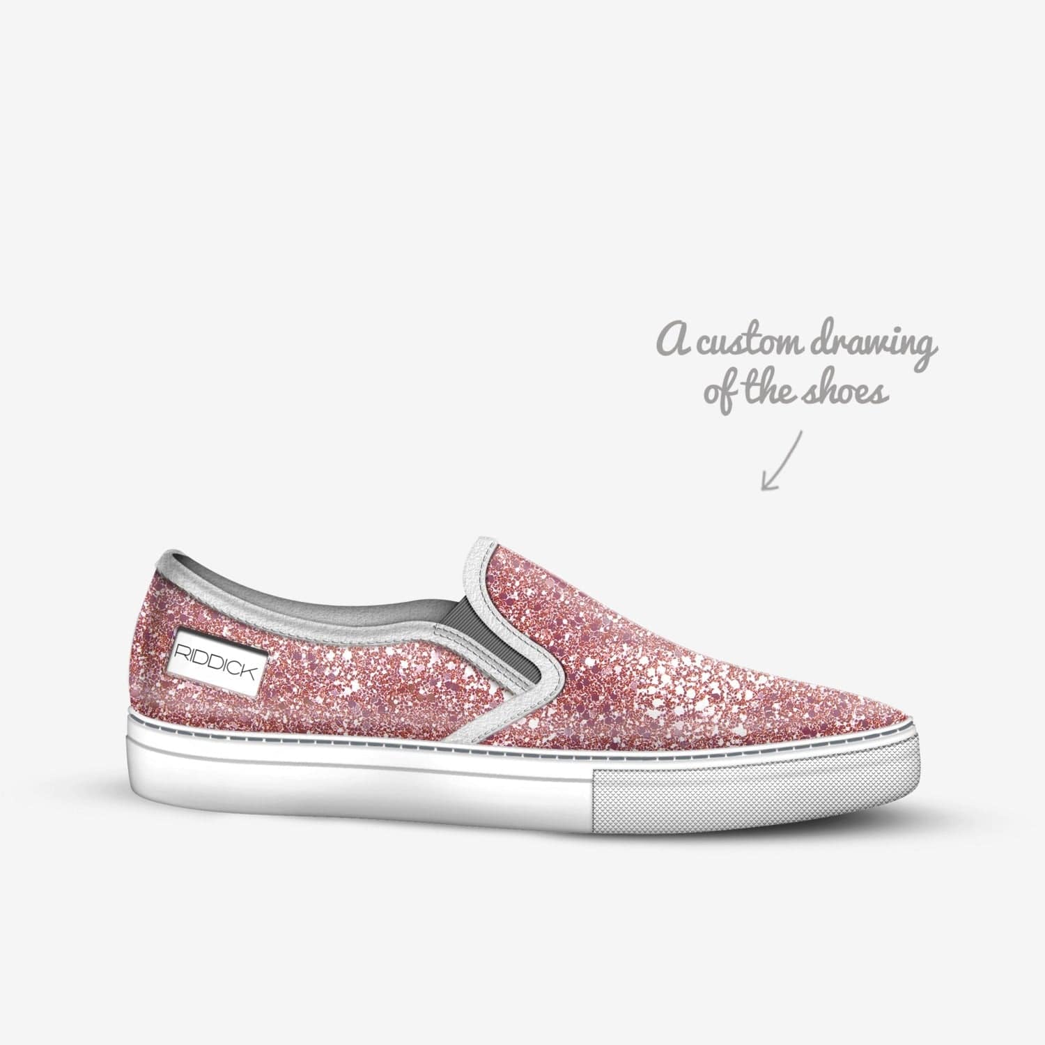 SLIP-ON, PINK PETALS [UNISEX] - Riddick Shoes Shoe Riddick Shoes   