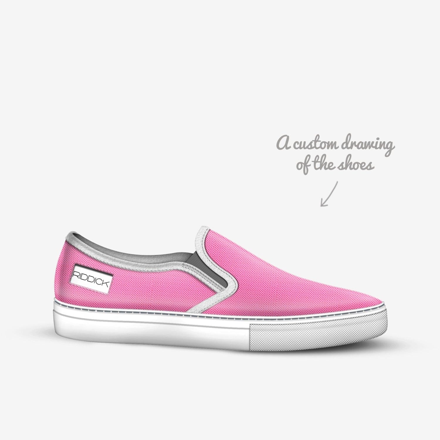 SLIP-ON, PINK RACER [UNISEX] - Riddick Shoes Shoe Riddick Shoes   