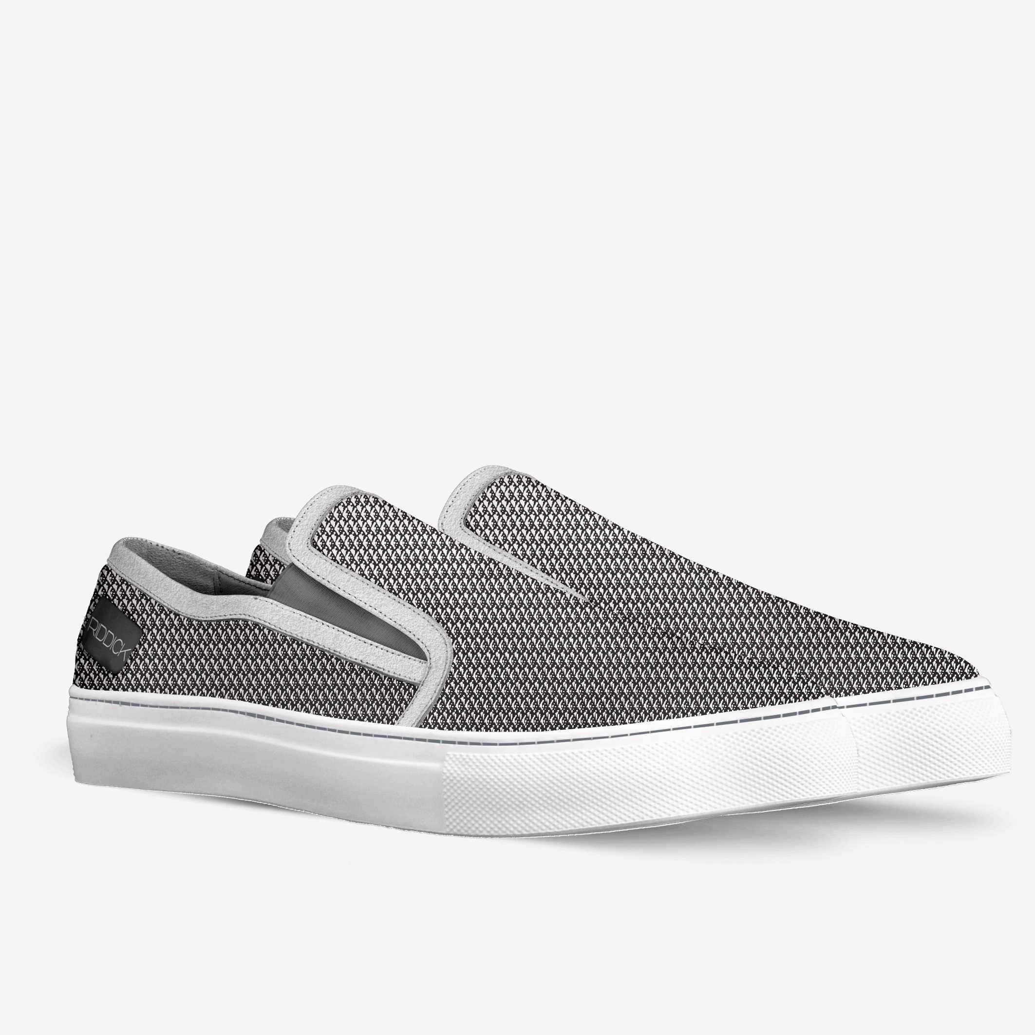 SLIP-ON, SILVER TEXTILE [UNISEX] - Riddick Shoes Shoe Riddick Shoes   