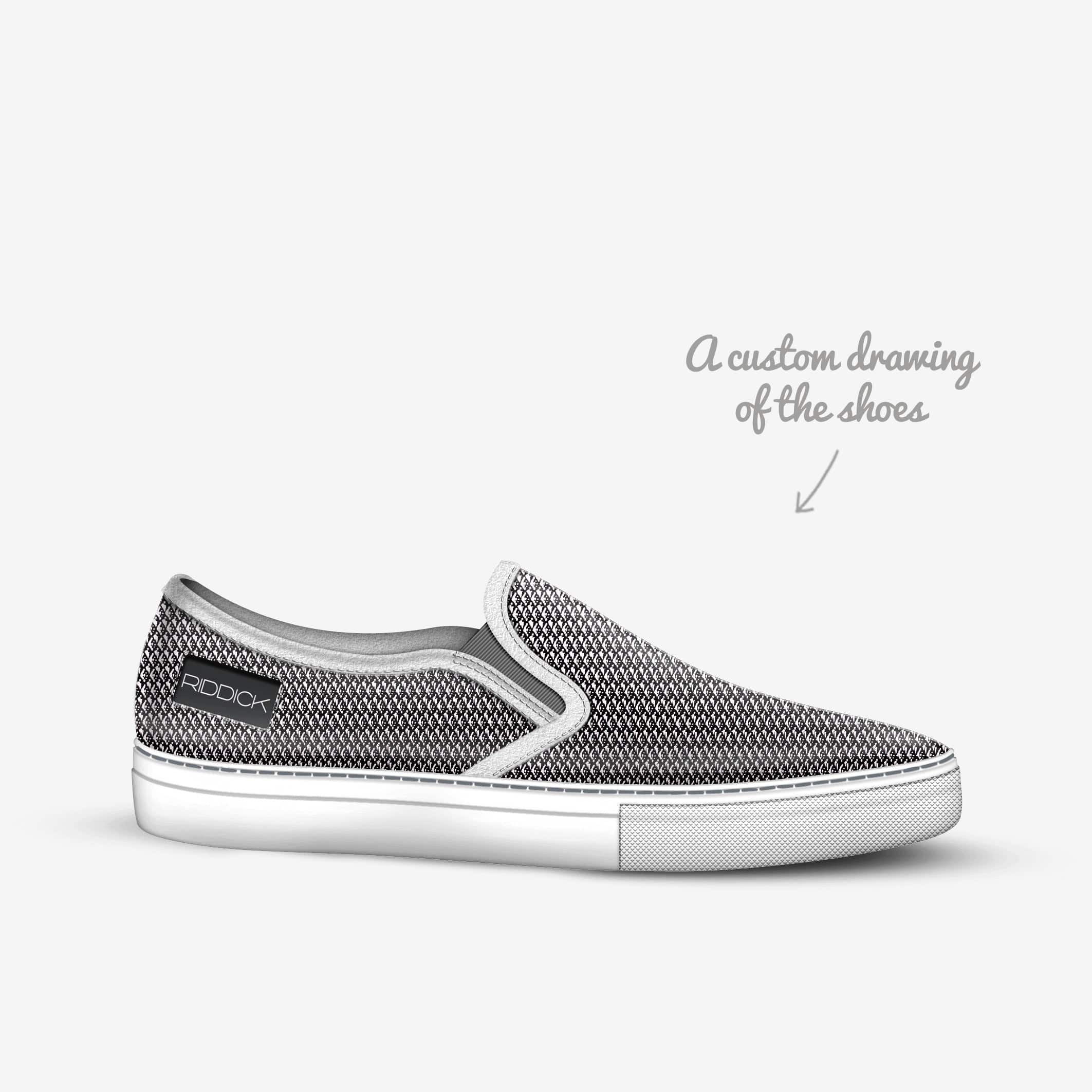 SLIP-ON, SILVER TEXTILE [UNISEX] - Riddick Shoes Shoe Riddick Shoes   