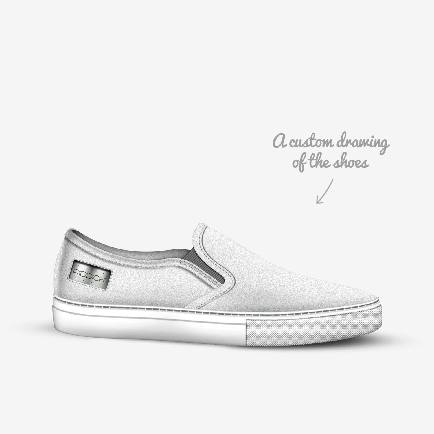 SLIP-ON, WHITE PETALS [UNISEX] - Riddick Shoes Shoe Riddick Shoes   